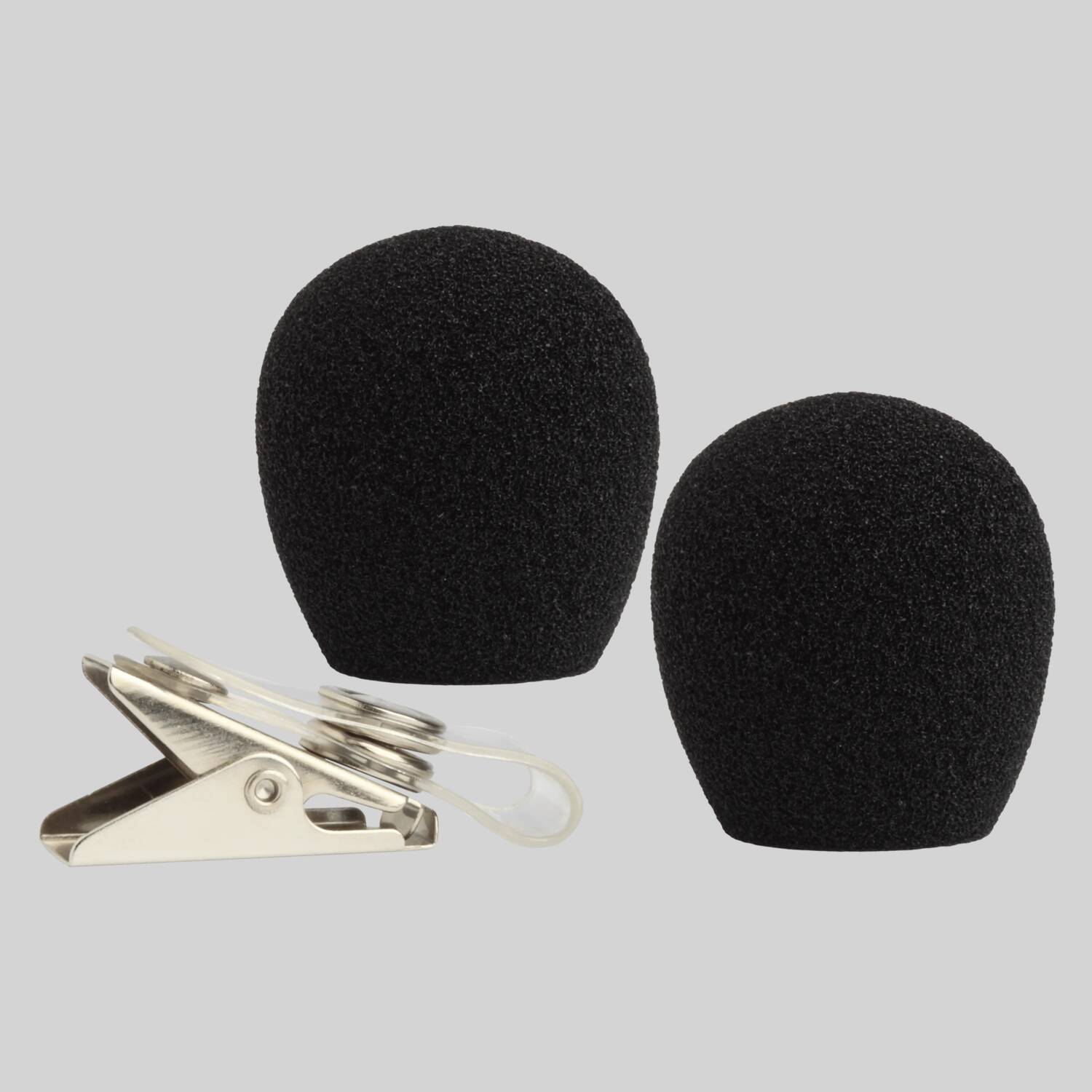 RK318WS - Headset Microphone Windscreen and Clothing Clip