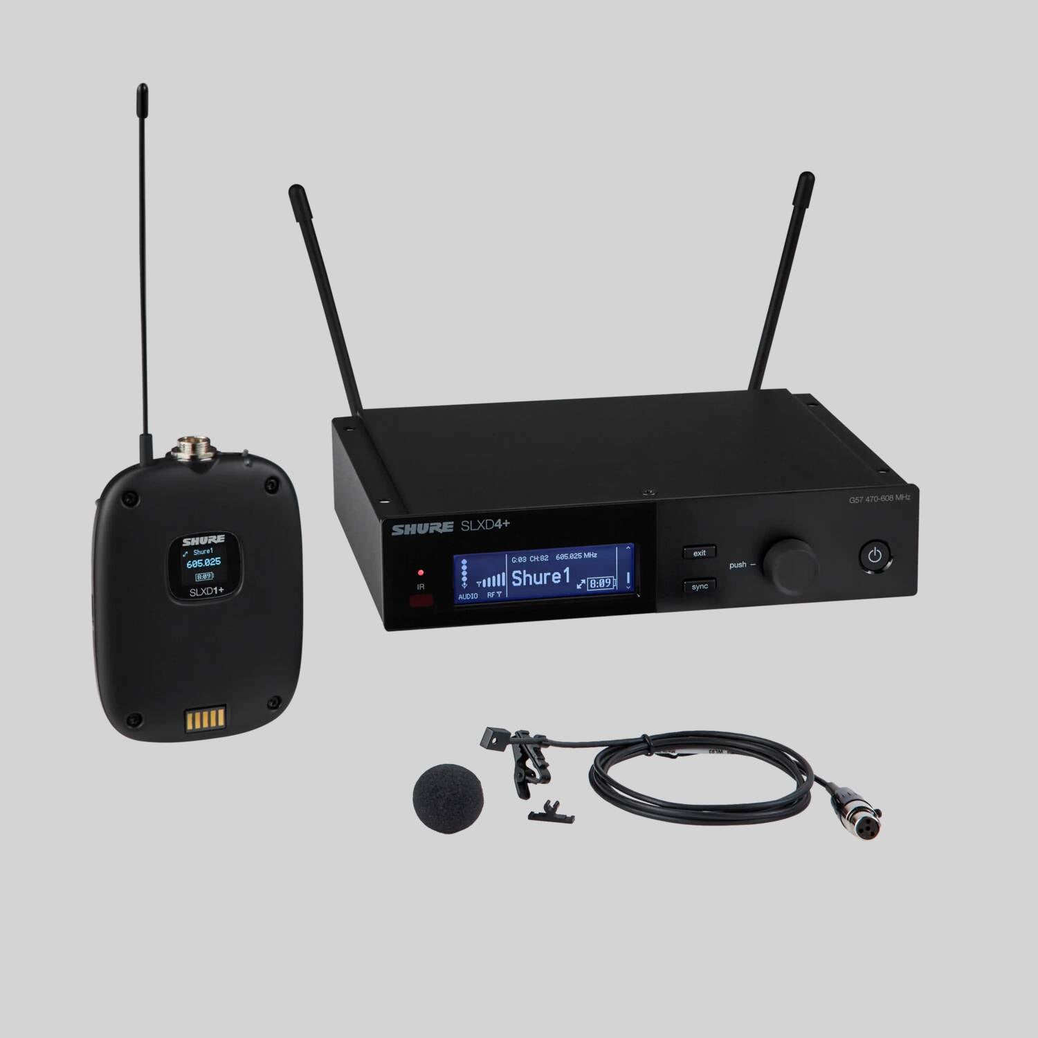 SLXD14+/93 - Digital Wireless Bodypack System with WL93 Omnidirectional Lavalier Microphone