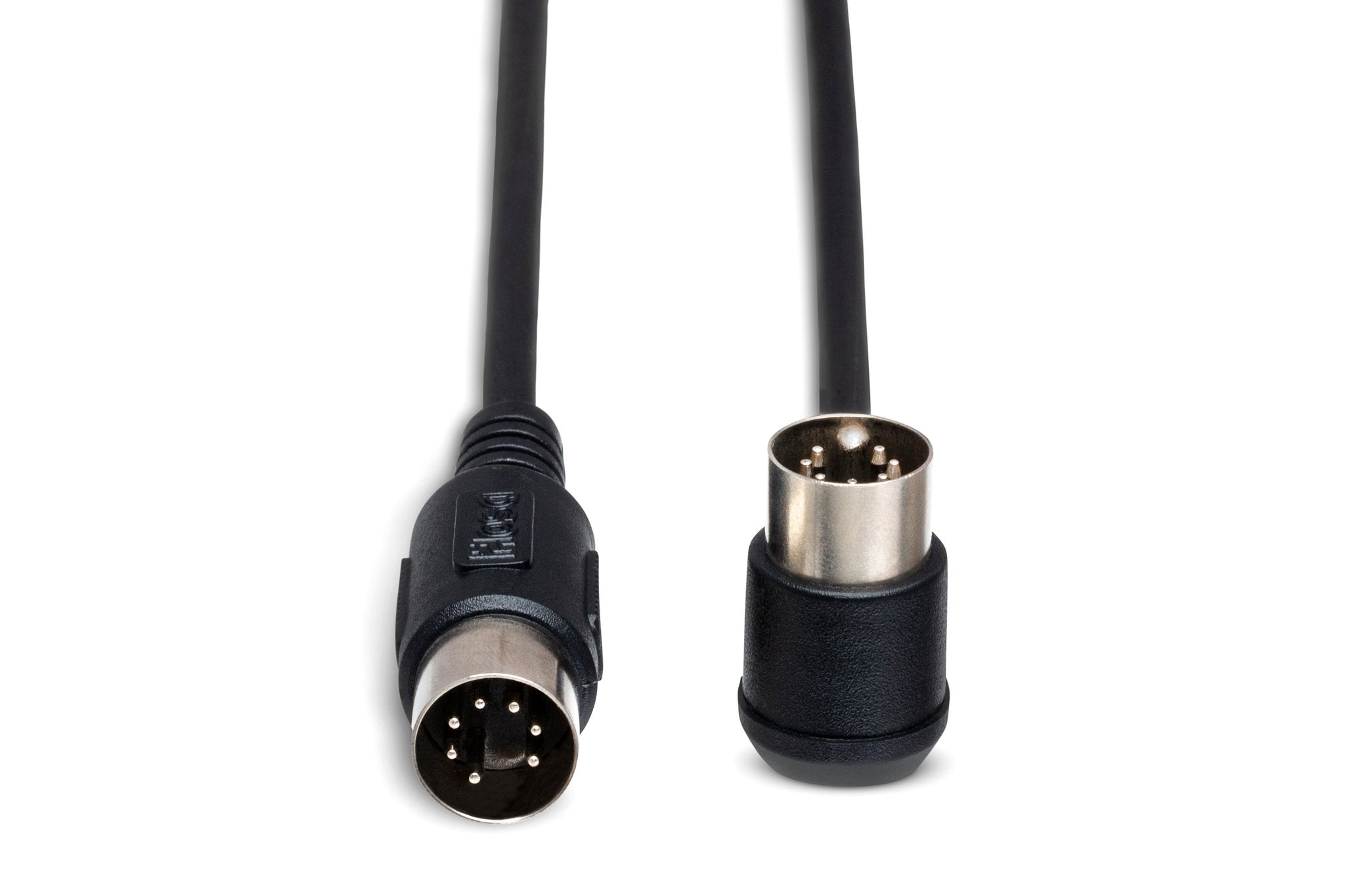 Phantom MIDI Cable, Right-angle 7-pin DIN to 7-pin DIN, 25 ft - Front