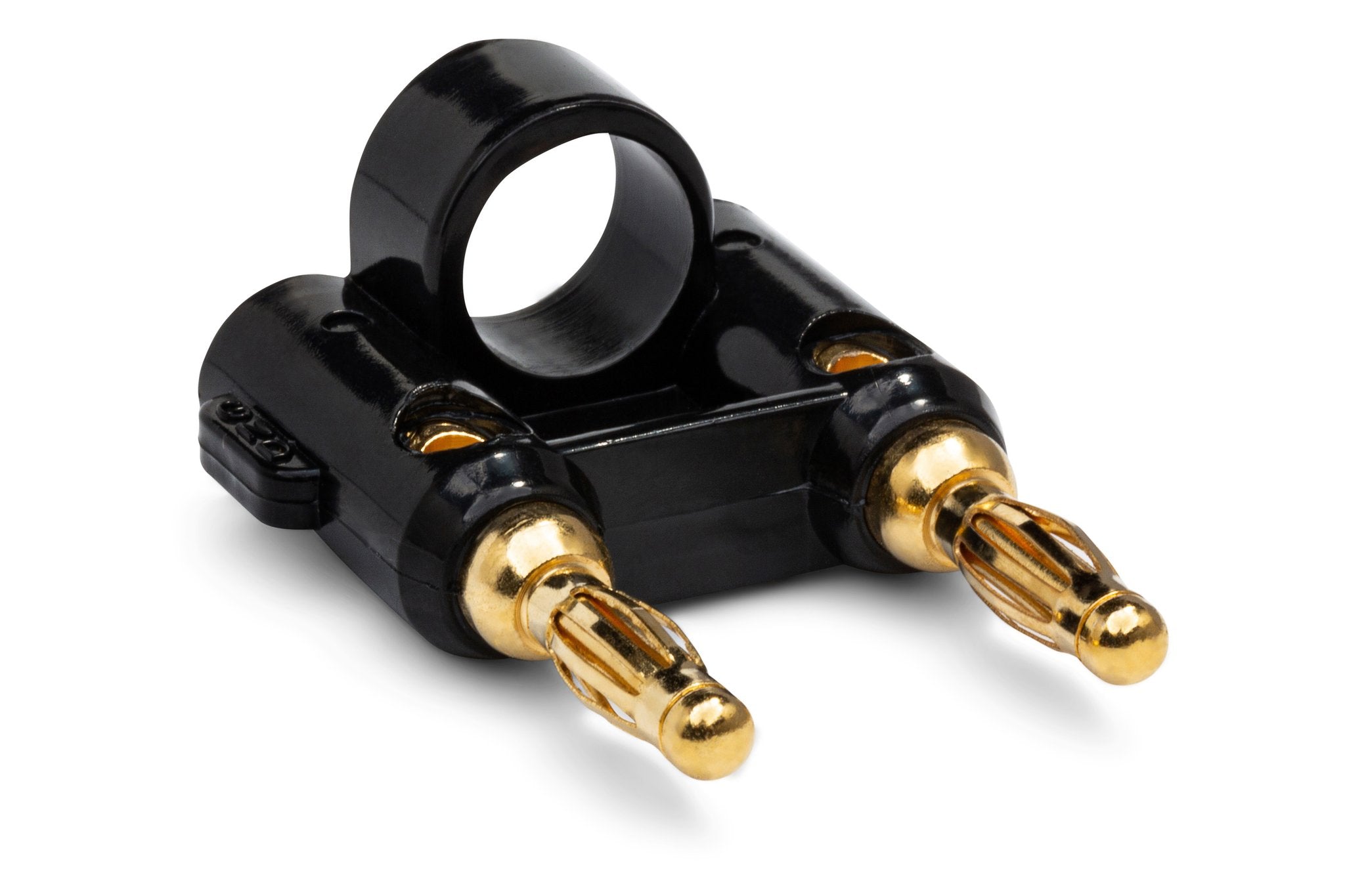 Connector, Dual Banana, Black - Full