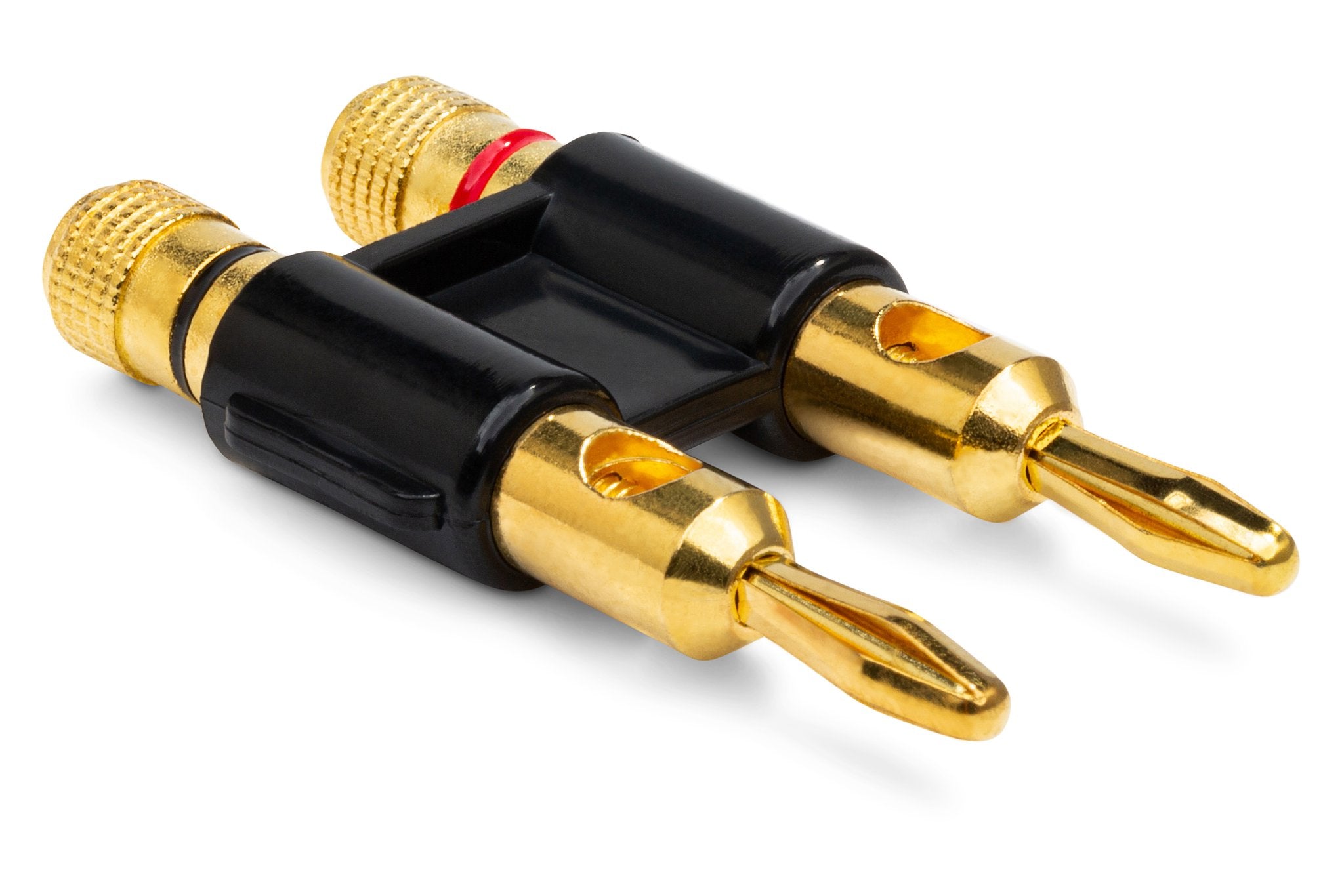 Connector, Dual Banana, Black - Full