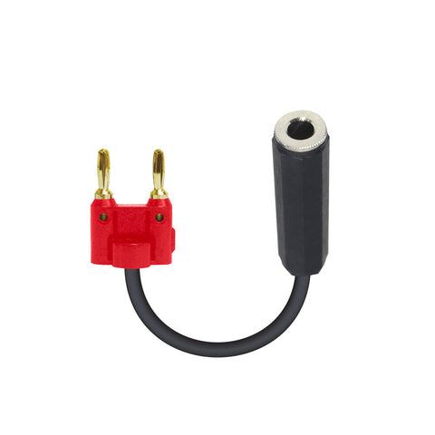 6" Adapter Banana Red to 1/4" TS-F High Performance Speaker Cable