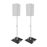 Pair of Polaris Base Plates – 2 Heavy-Duty Speaker Pole Base Plates in Black