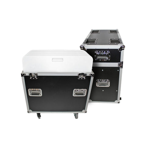 ATA Flight Style Road Case 24" in. Aluminum 8mm F34 F32 F31 Truss Base Plates - Fits 6x