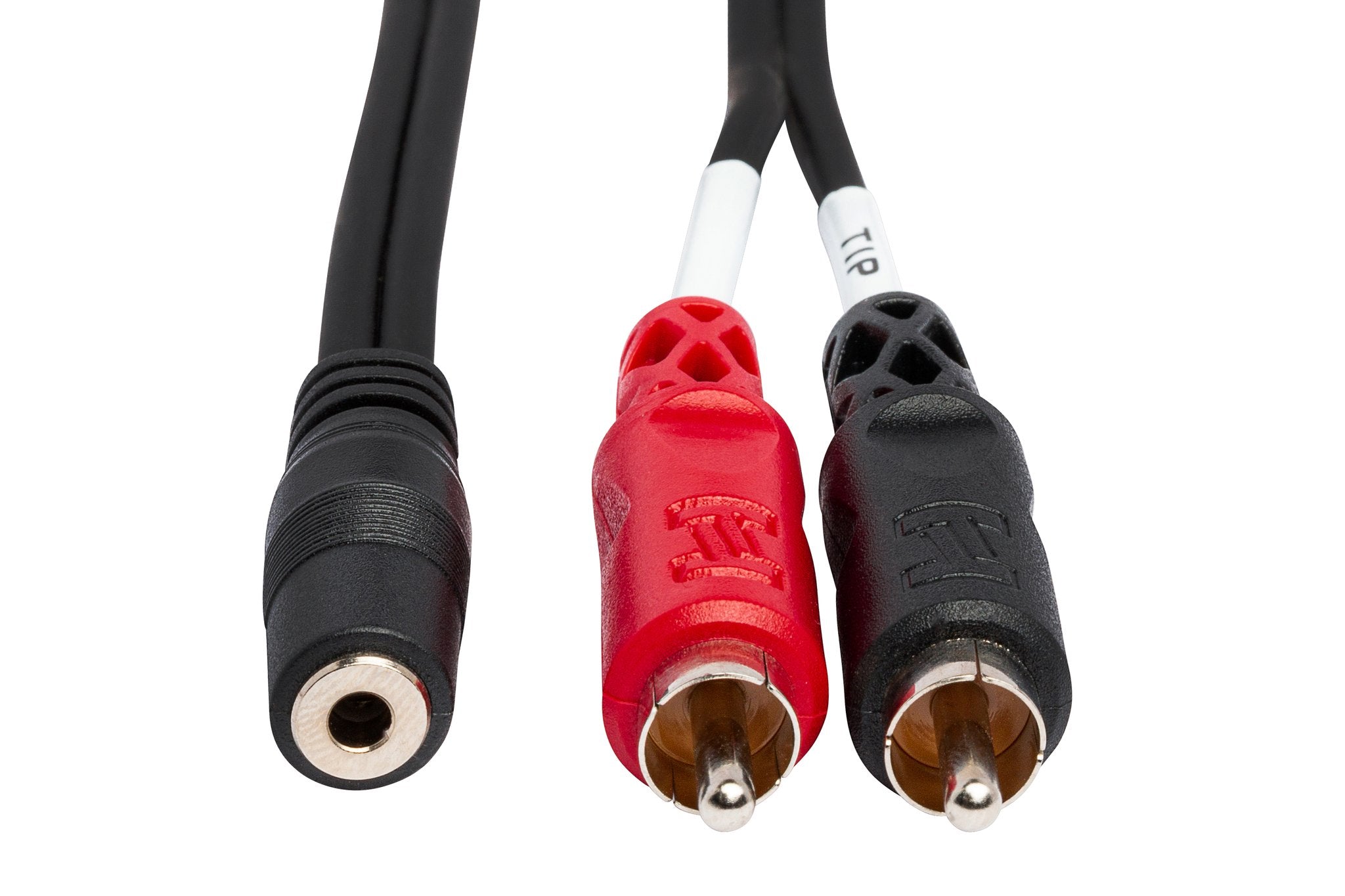 Stereo Breakout, 3.5 mm TRSF to Dual RCA, 10 ft - Front