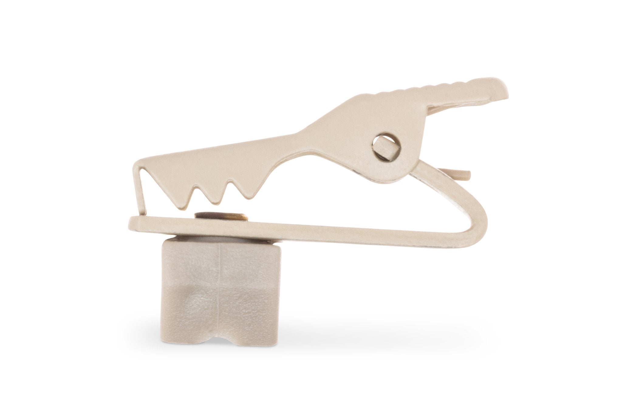 Mogan Microphone Clip, Beige - Top