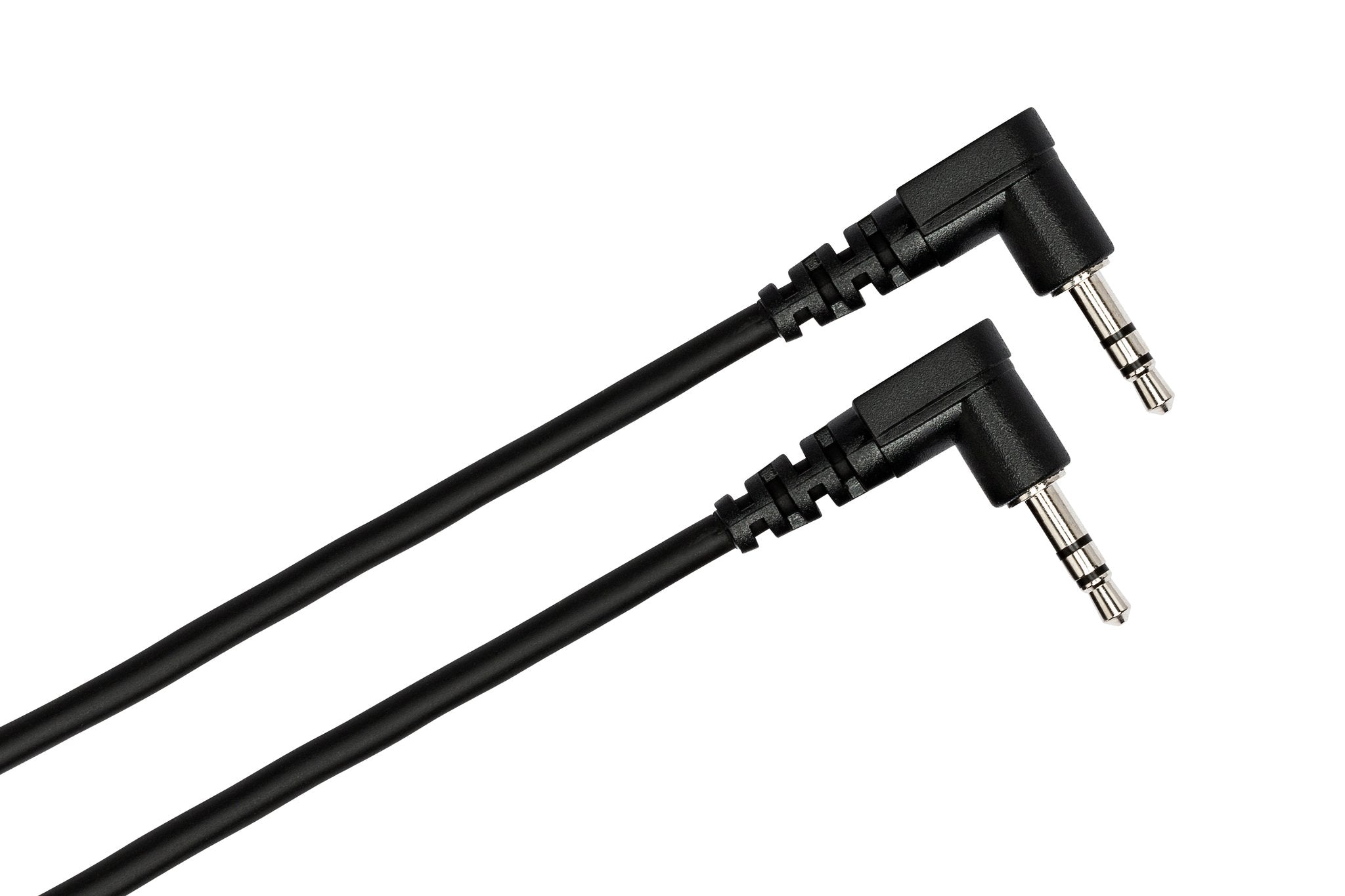 Stereo Interconnect, Right-angle 3.5 mm TRS to Same, 8 in - Angle
