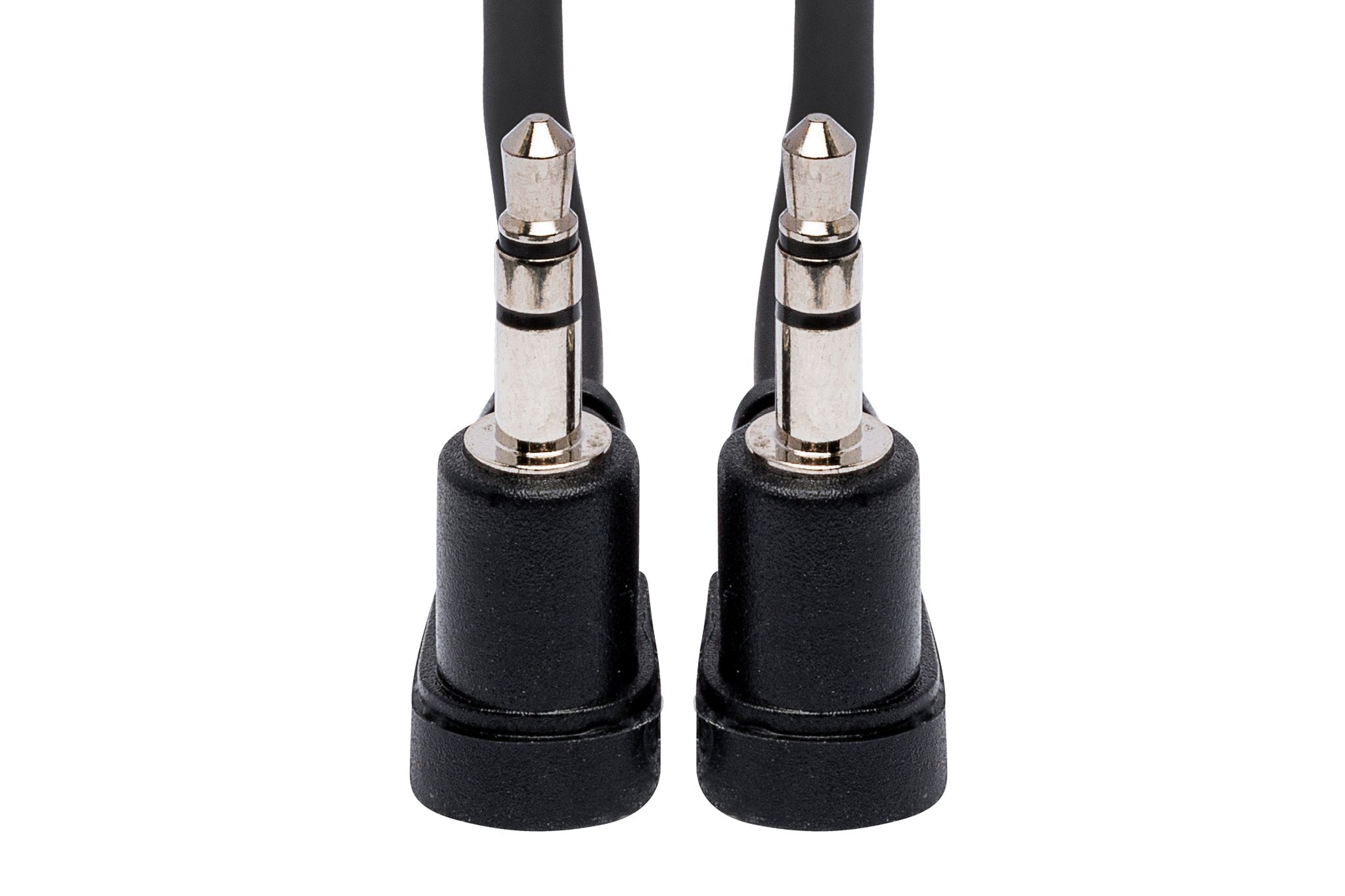 Stereo Interconnect, Right-angle 3.5 mm TRS to Same, 8 in - Front
