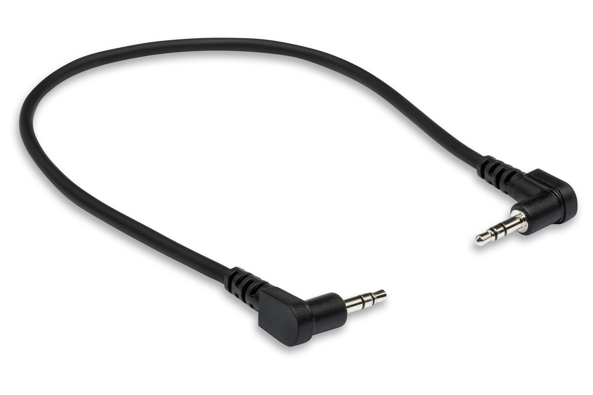 Stereo Interconnect, Right-angle 3.5 mm TRS to Same, 8 in - Full