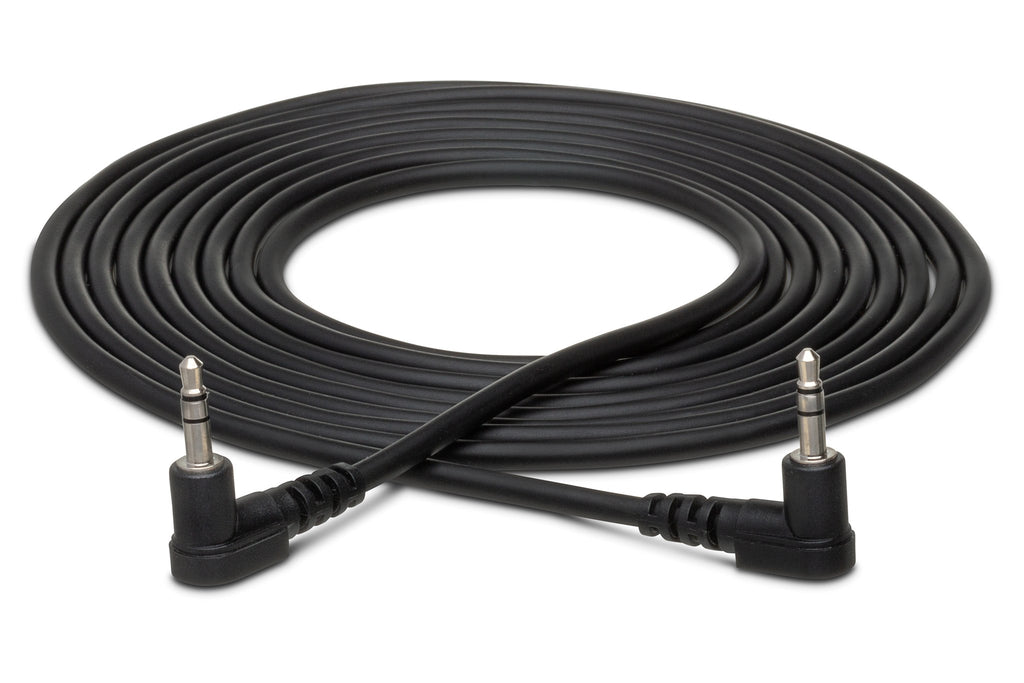 Stereo Interconnect, Right-angle 3.5 mm TRS to Same - Full