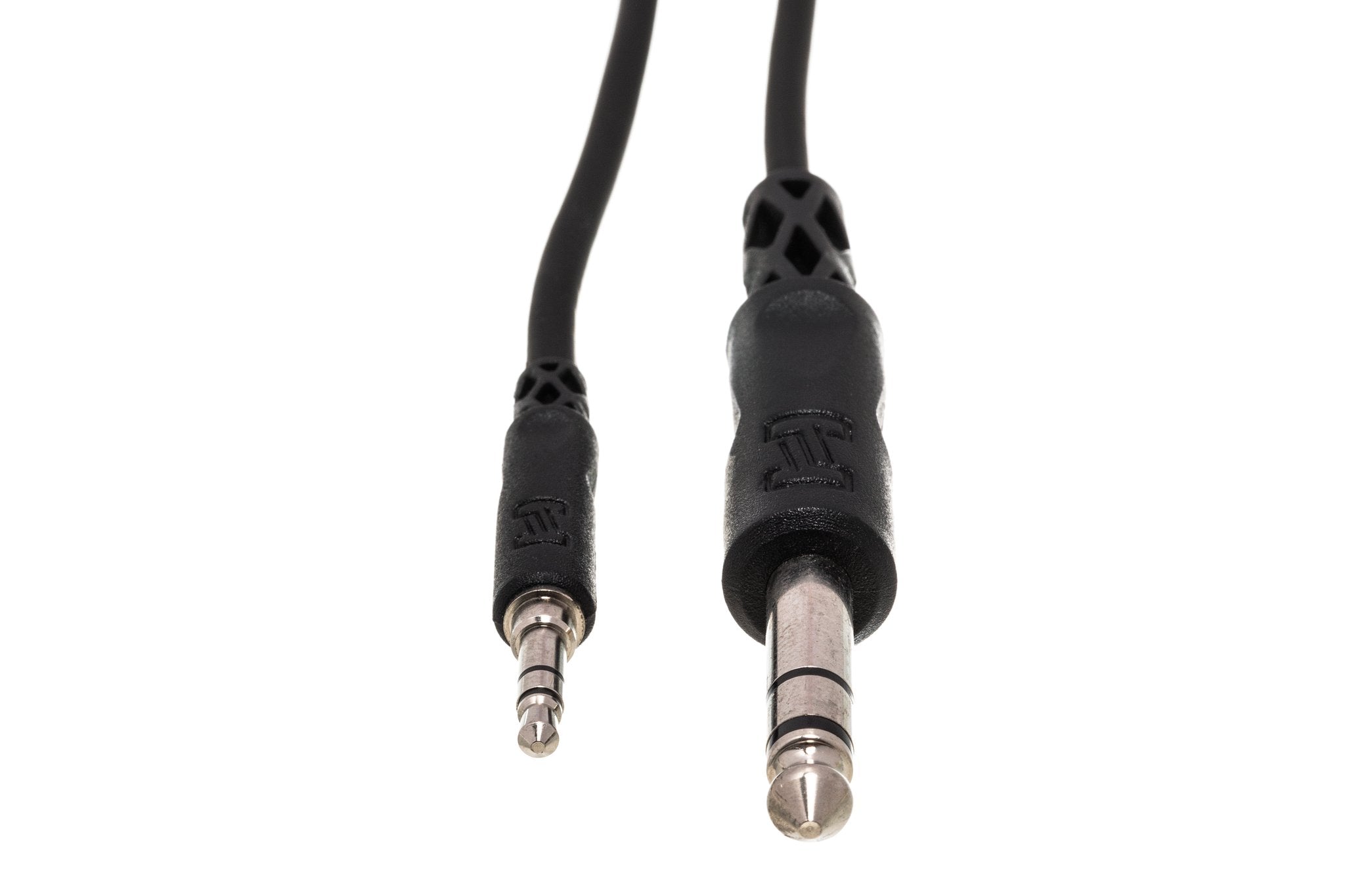 Stereo Interconnect, 3.5 mm TRS to 1/4 in TRS - Front
