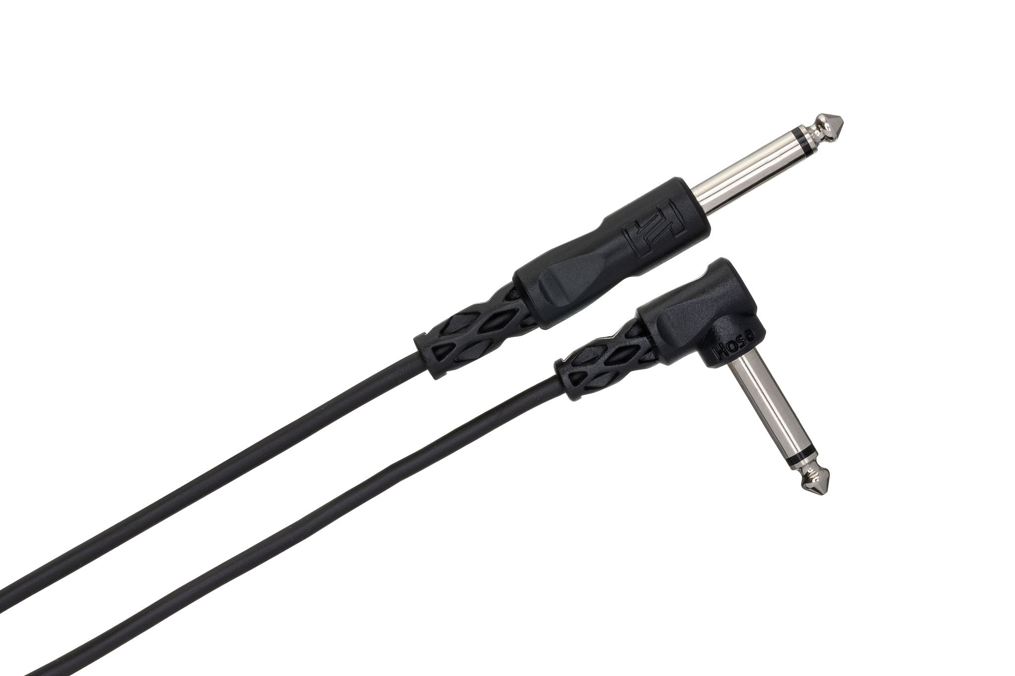 Unbalanced Interconnect, 1/4 in TS to Right-angle 1/4 in TS - Angle