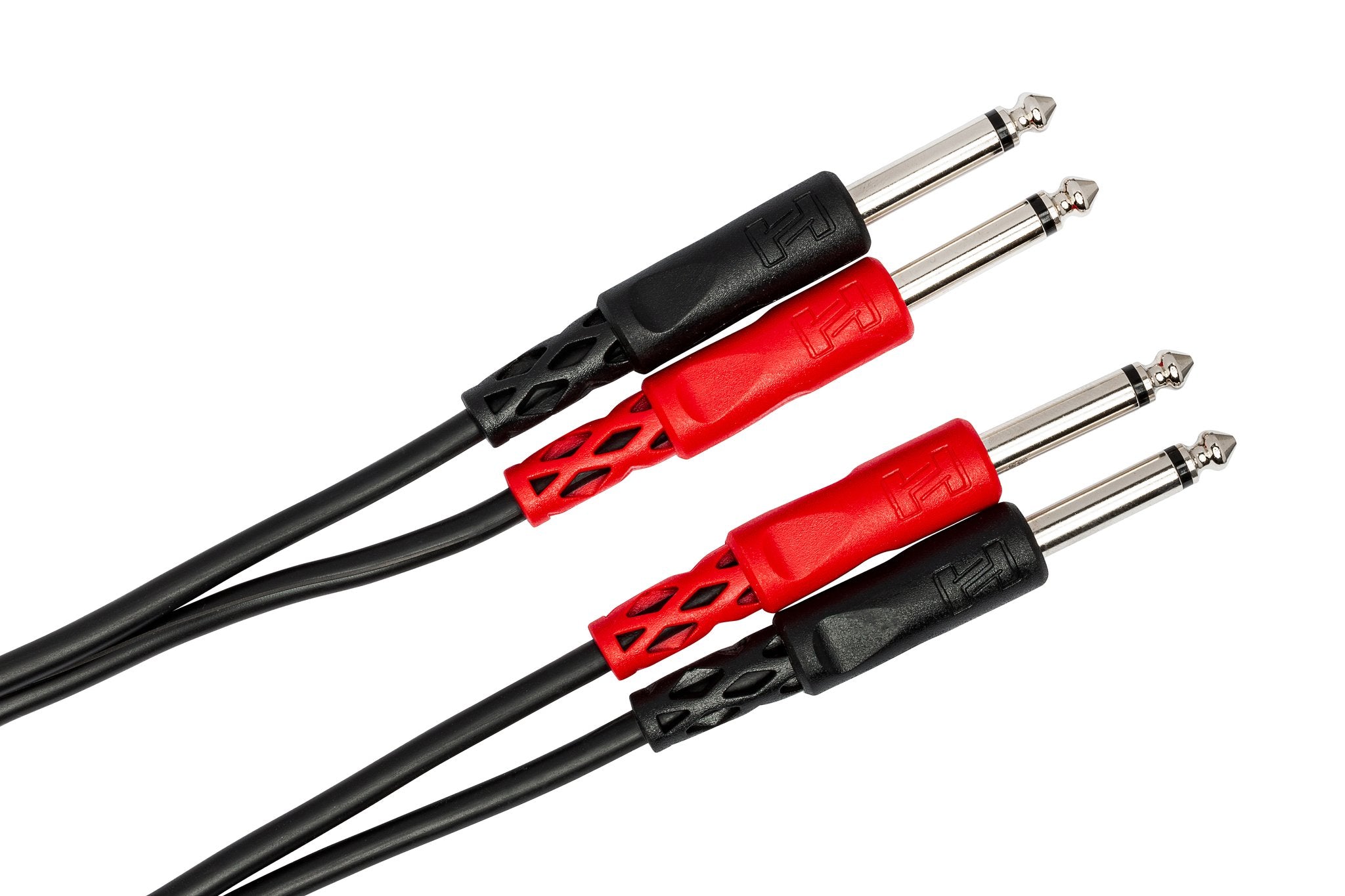 Stereo Interconnect, Dual 1/4 in TS to Same - Angle