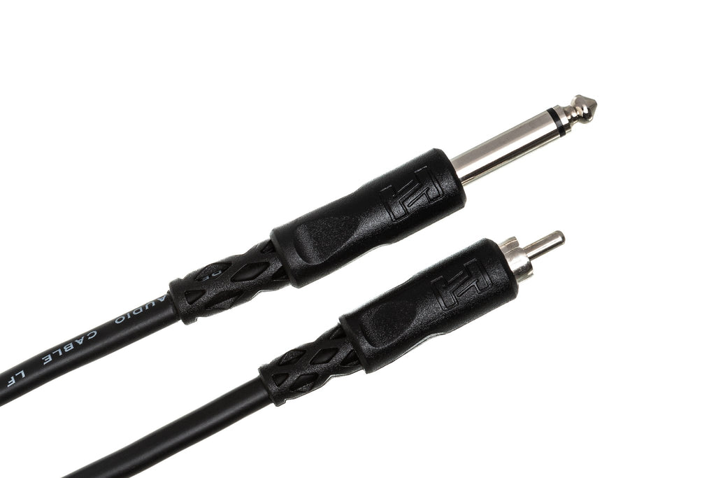 Unbalanced Interconnect, 1/4 in TS to RCA - Angle