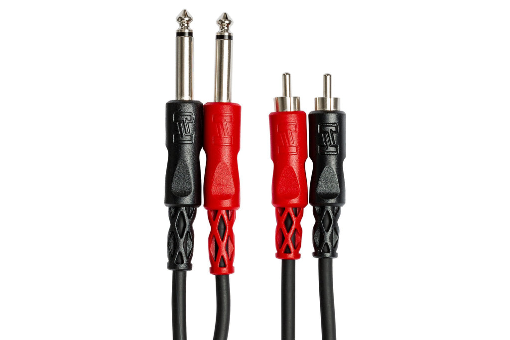 Stereo Interconnect, Dual 1/4 in TS to Dual RCA - Connector