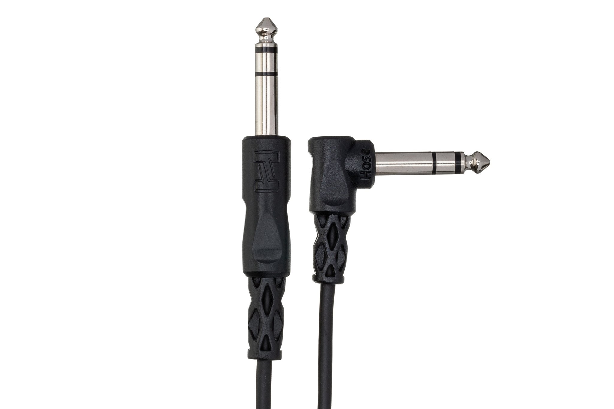 Balanced Interconnect, 1/4 in TRS to Right-angle 1/4 in TRS - Connector