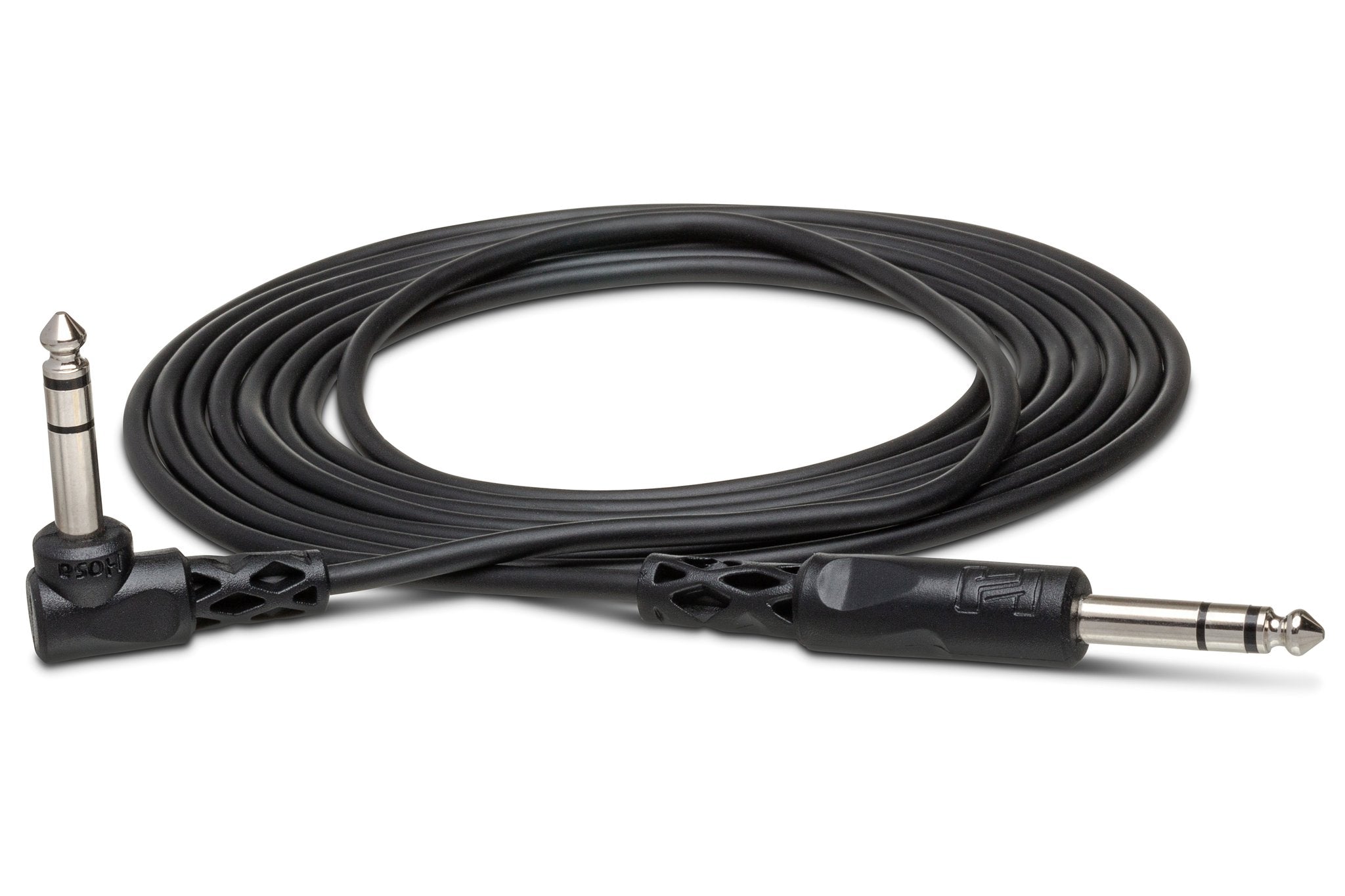 Balanced Interconnect, 1/4 in TRS to Right-angle 1/4 in TRS - Full