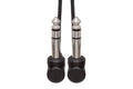Balanced Interconnect, Right-angle 1/4 in TRS to Same - Front