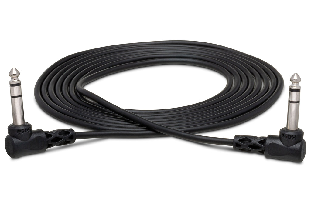 Balanced Interconnect, Right-angle 1/4 in TRS to Same - Full