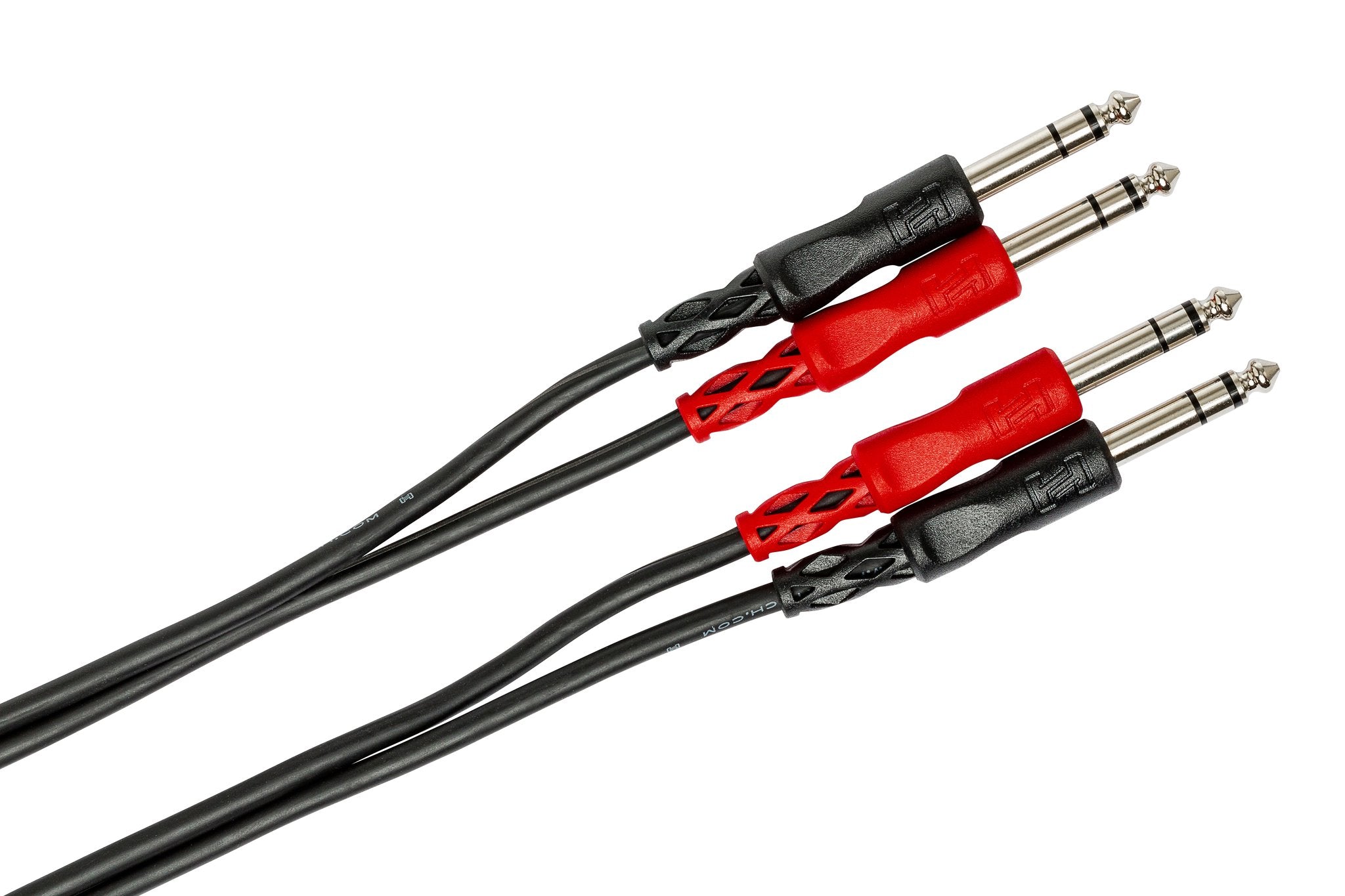 Stereo Interconnect, Dual 1/4 in TRS to Same - Angle