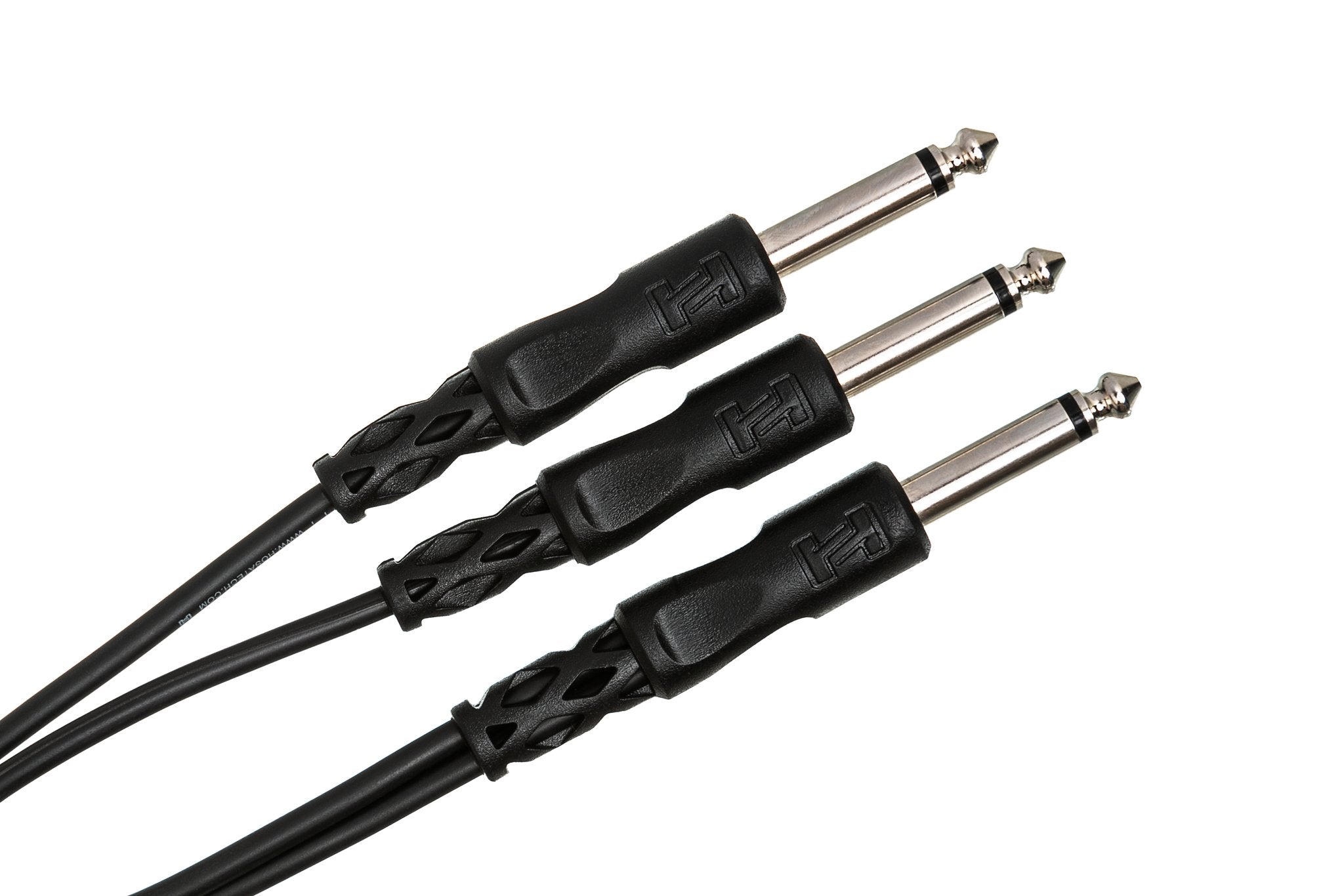 Y Cable, 1/4 in TS to Dual 1/4 in TS - Angle