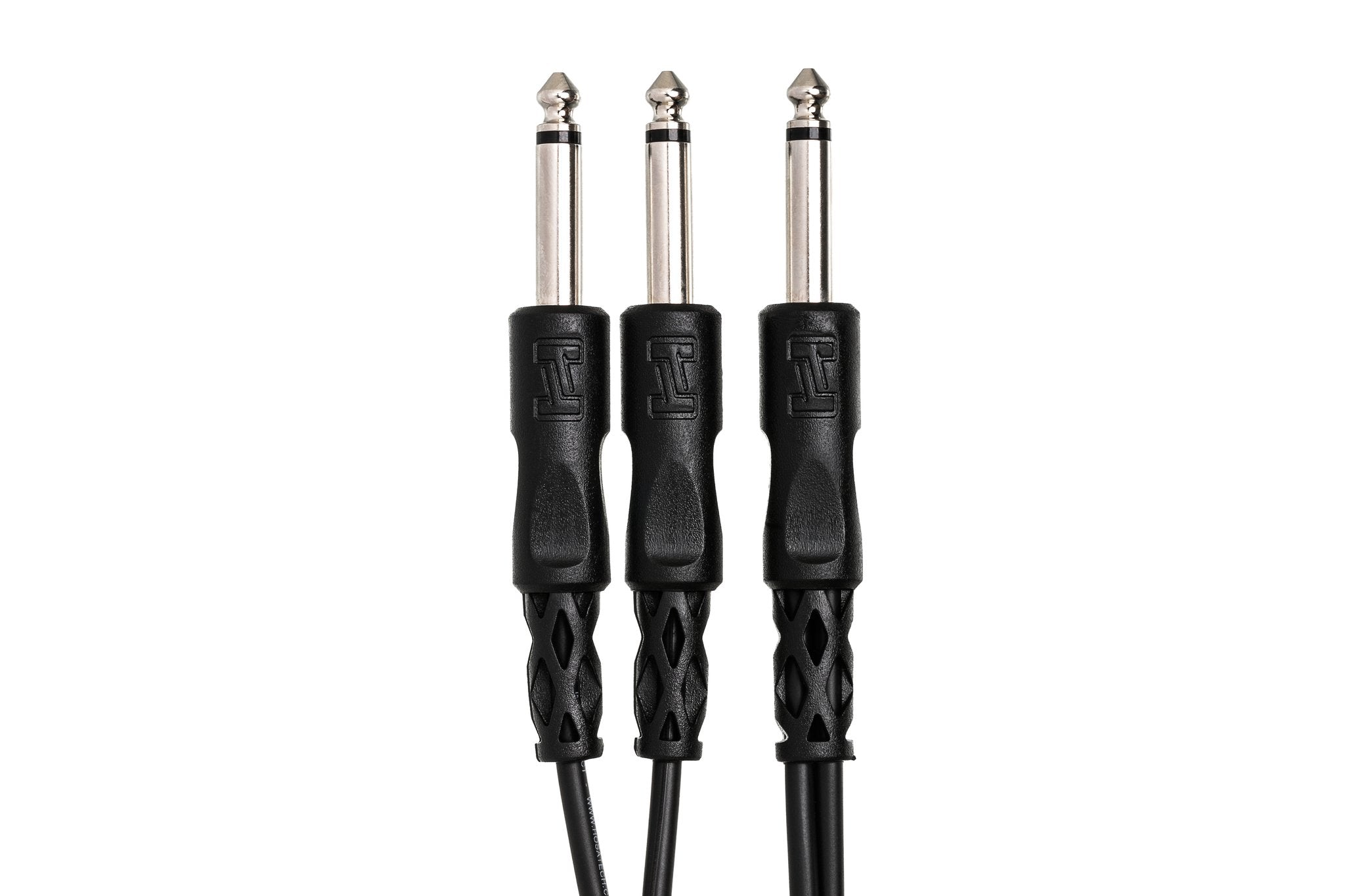 Y Cable, 1/4 in TS to Dual 1/4 in TS - Connector