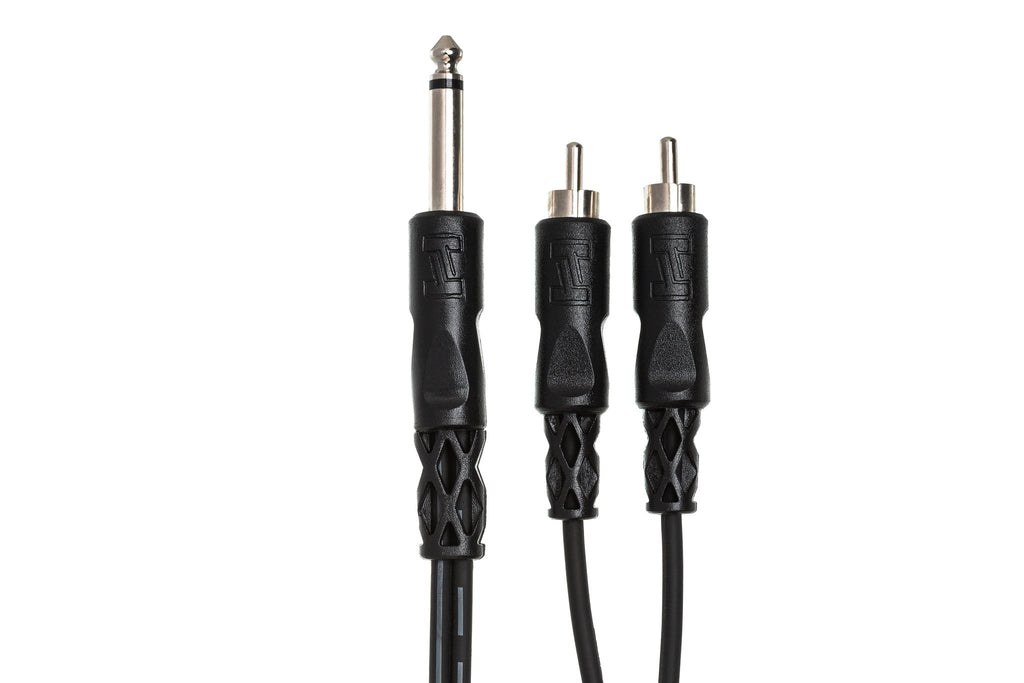 Y Cable, 1/4 in TS to Dual RCA - Connector