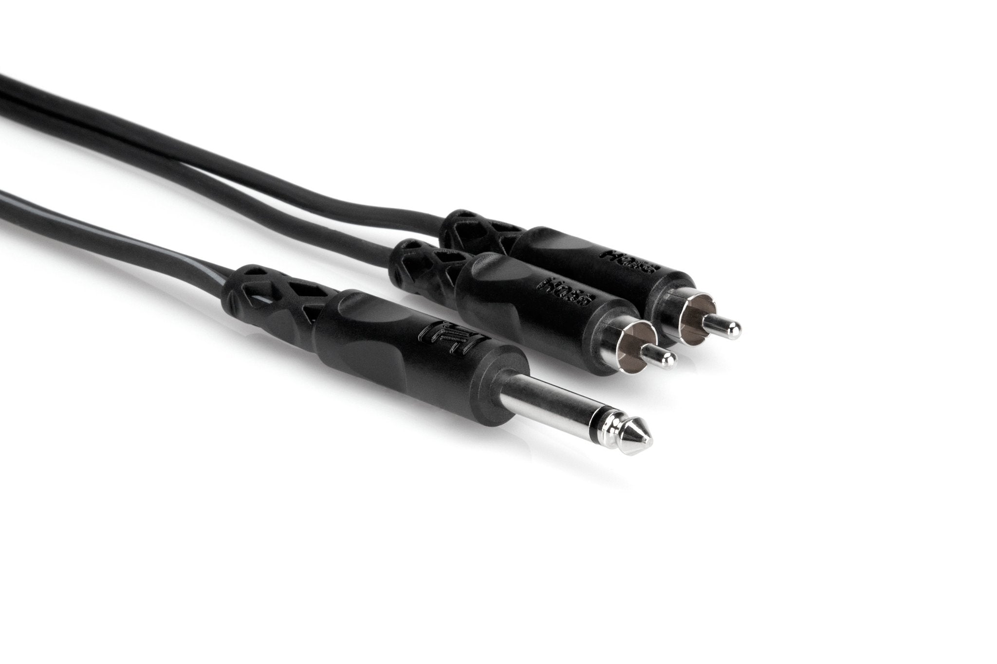 Y Cable, 1/4 in TS to Dual RCA - RGB 2400