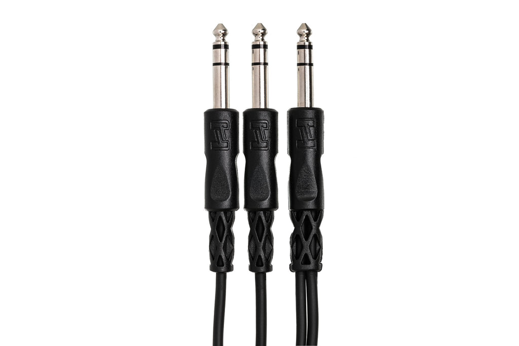 Y Cable, 1/4 in TRS to Dual 1/4 in TRS - Connector