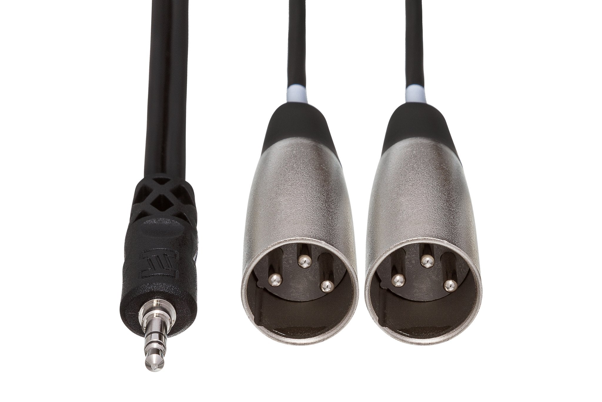 Stereo Breakout, 3.5 mm TRS to Dual XLR3M - Front