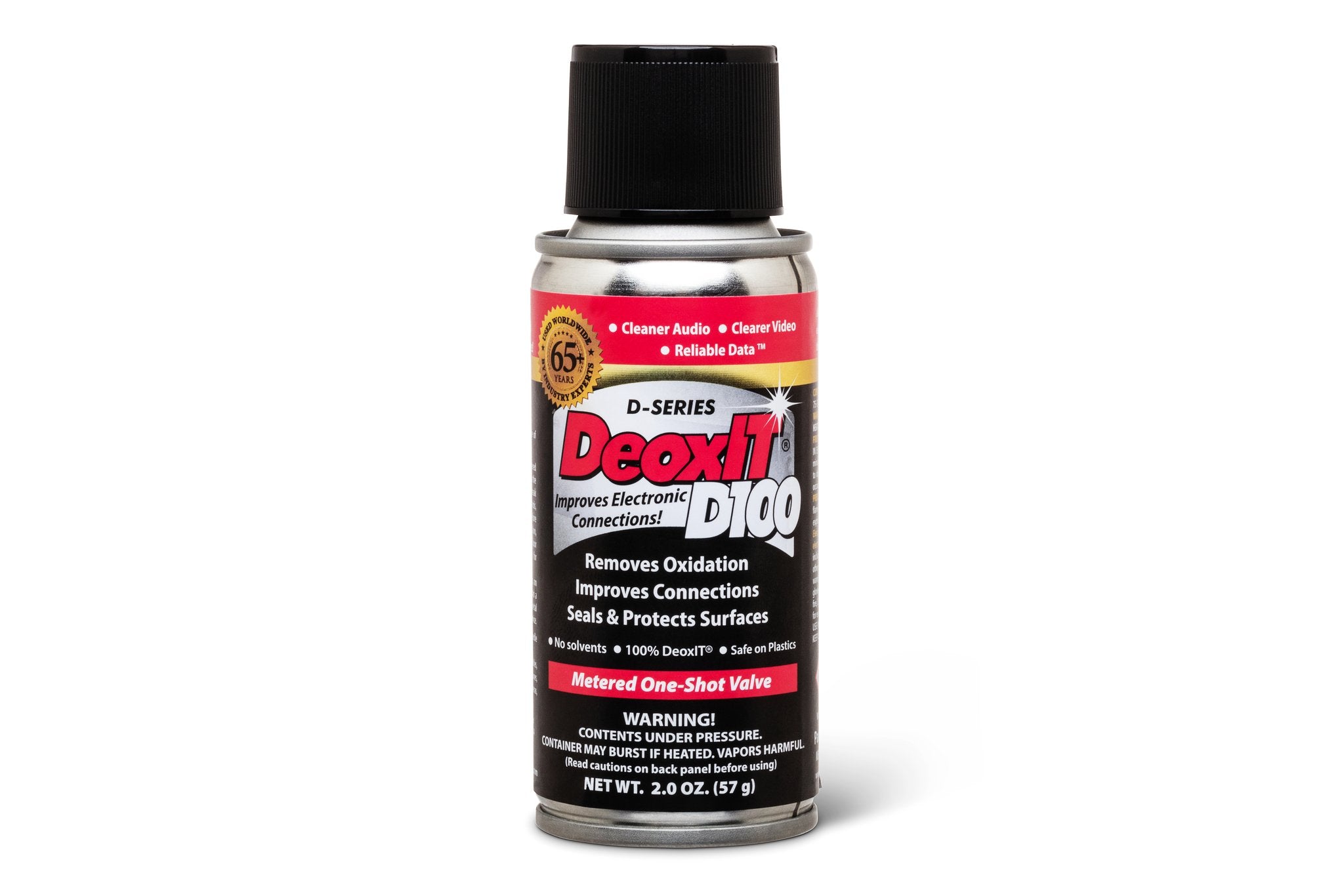 CAIG DeoxIT Contact Cleaner, 100% Spray, 2 oz - Front