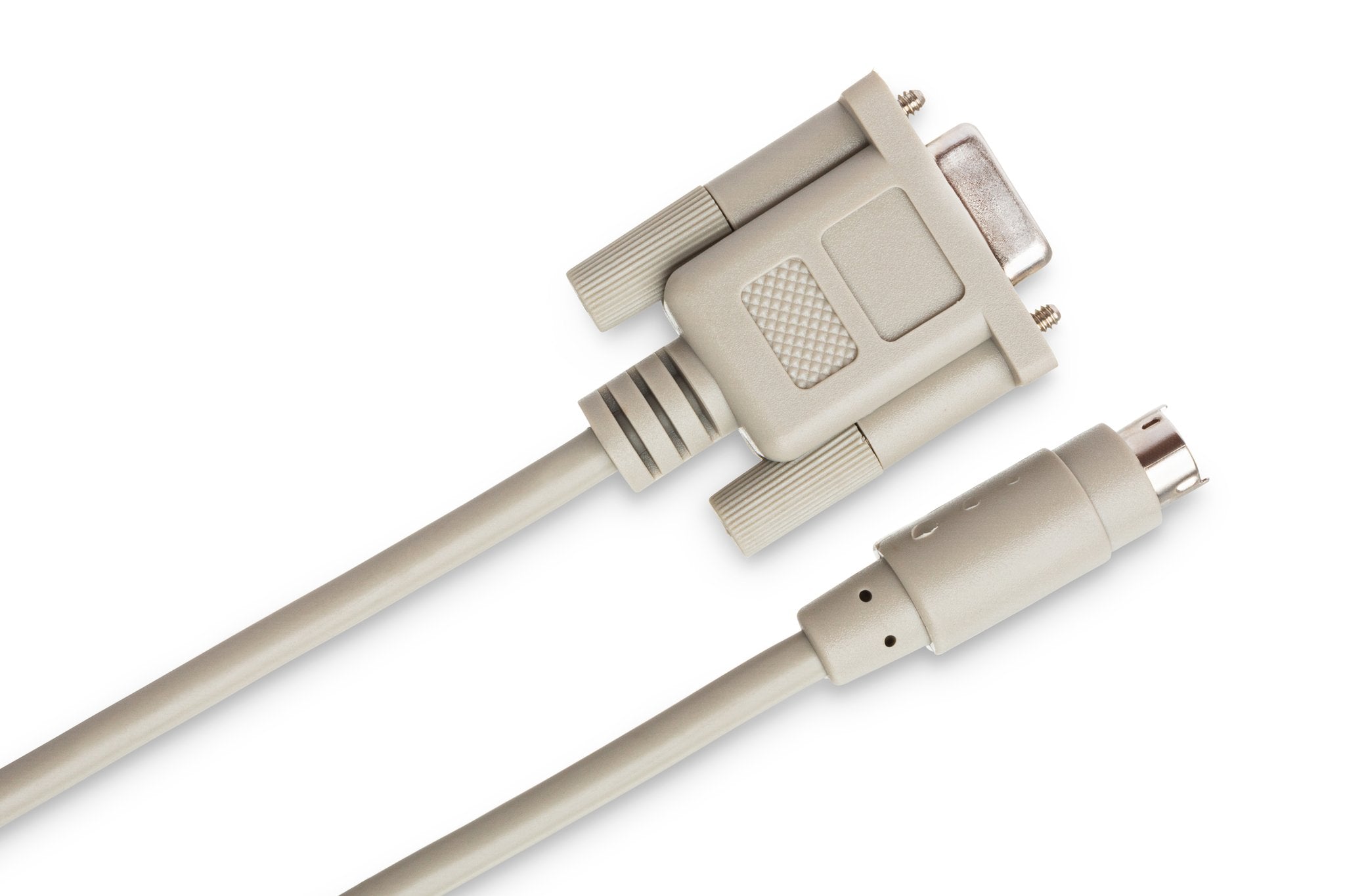 Synthesizer Controller Cable, 8-pin Mini-DIN to DE9, 3 ft - Angle