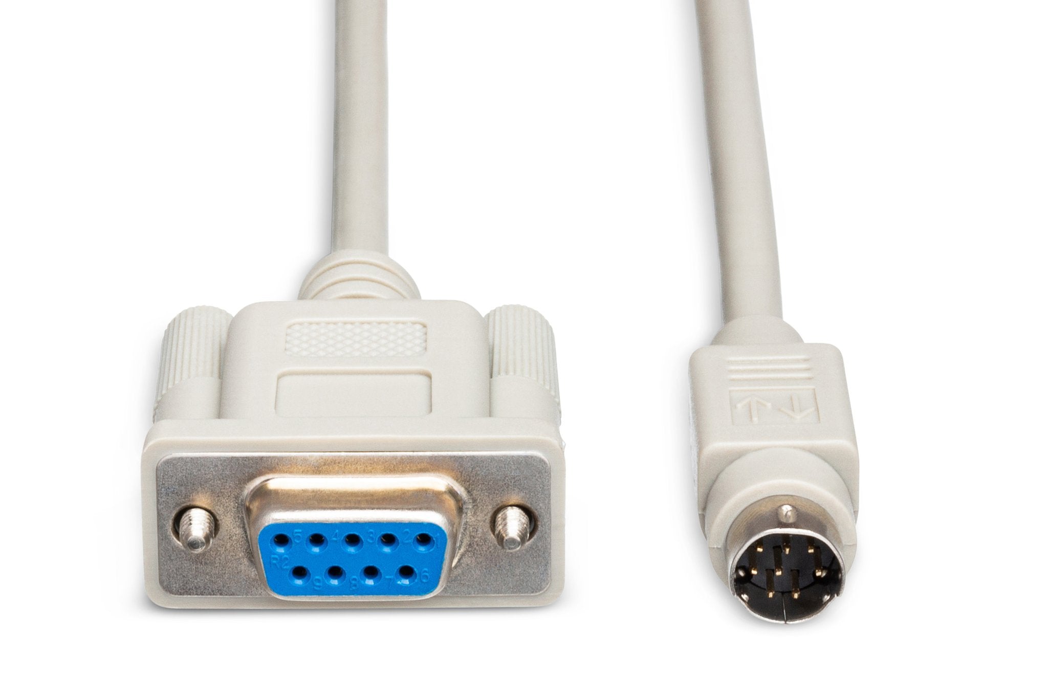 Synthesizer Controller Cable, 8-pin Mini-DIN to DE9, 3 ft - Front
