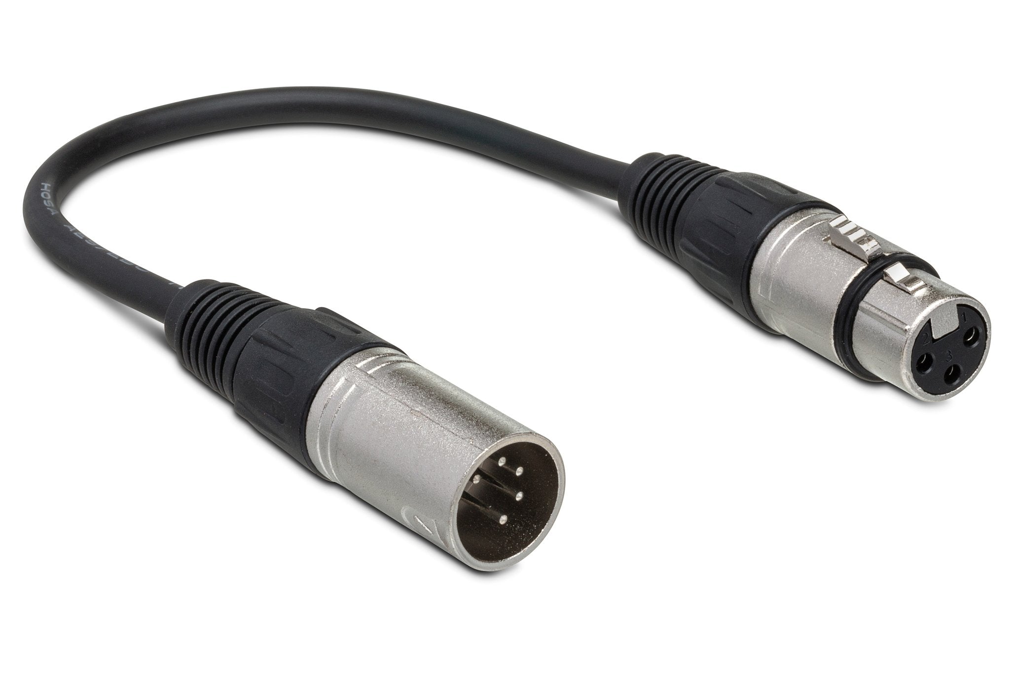 DMX512 Adapter, XLR5M to XLR3F, 6 in - Full