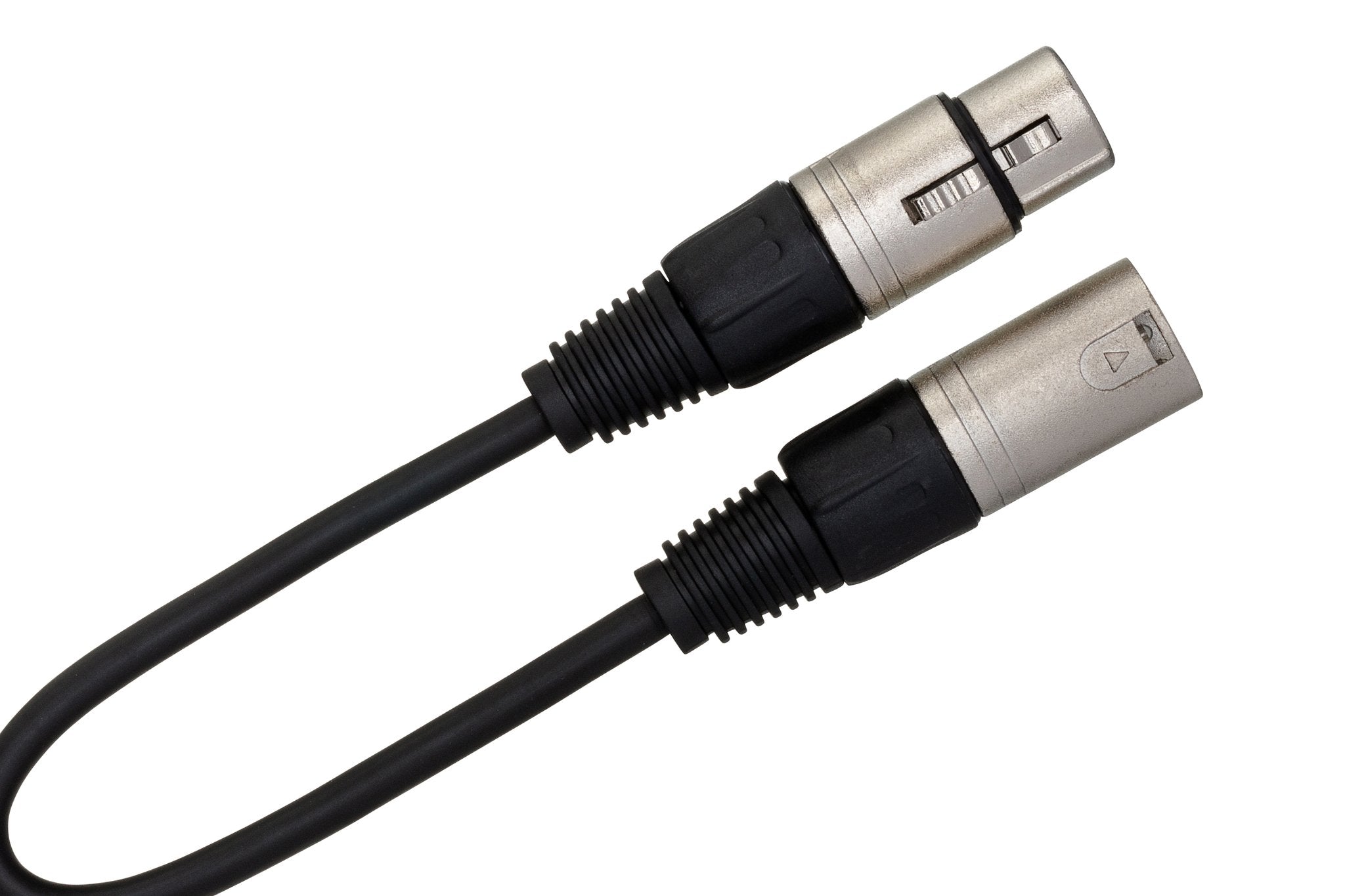 DMX512 Adapter, XLR3M to XLR5F, 6 in - Angle