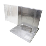 4FT Heavy-duty Aluminum Ventilated Crowd Barrier Door and Base