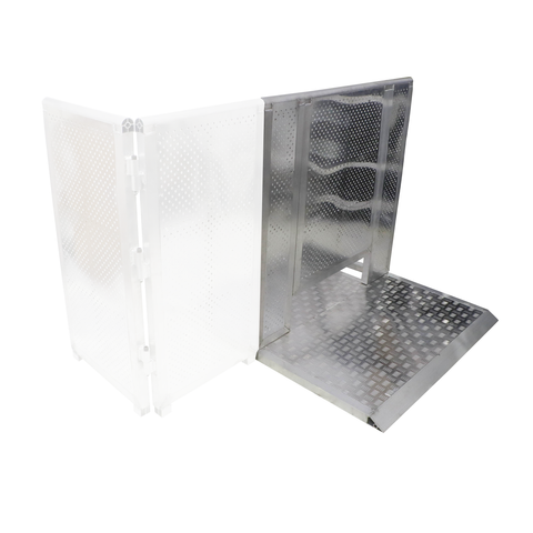 4FT Heavy-duty Aluminum Ventilated Crowd Barrier Door and Base