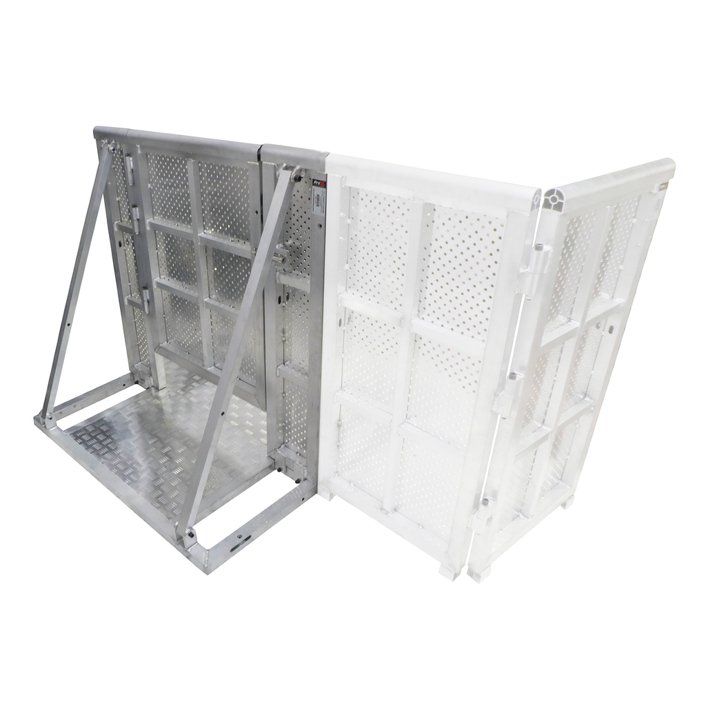 4FT Heavy-duty Aluminum Ventilated Crowd Barrier Door and Base