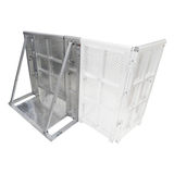 4FT Heavy-duty Aluminum Ventilated Crowd Barrier Door and Base