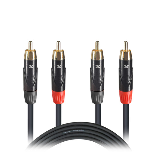 10' Ft. High Performance RCA Male to RCA Male Balanced Audio Cable