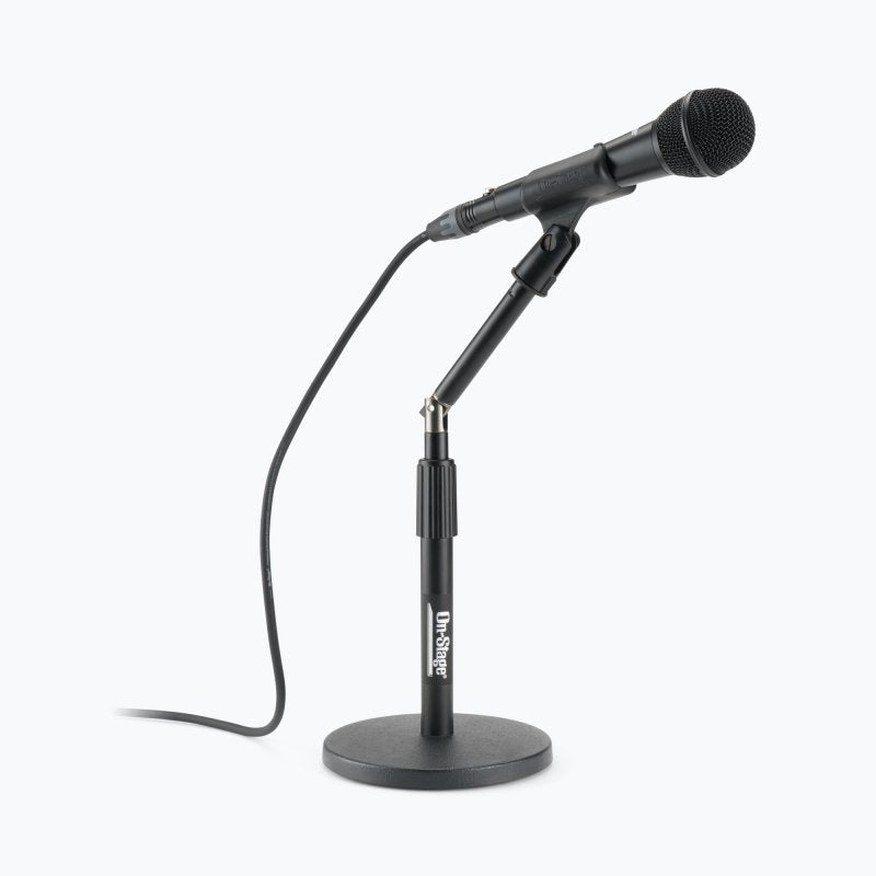 Adjustable Desktop Mic Stand with Rocker-Lug