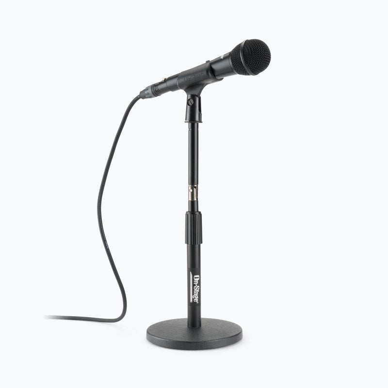 Adjustable Desktop Mic Stand with Rocker-Lug