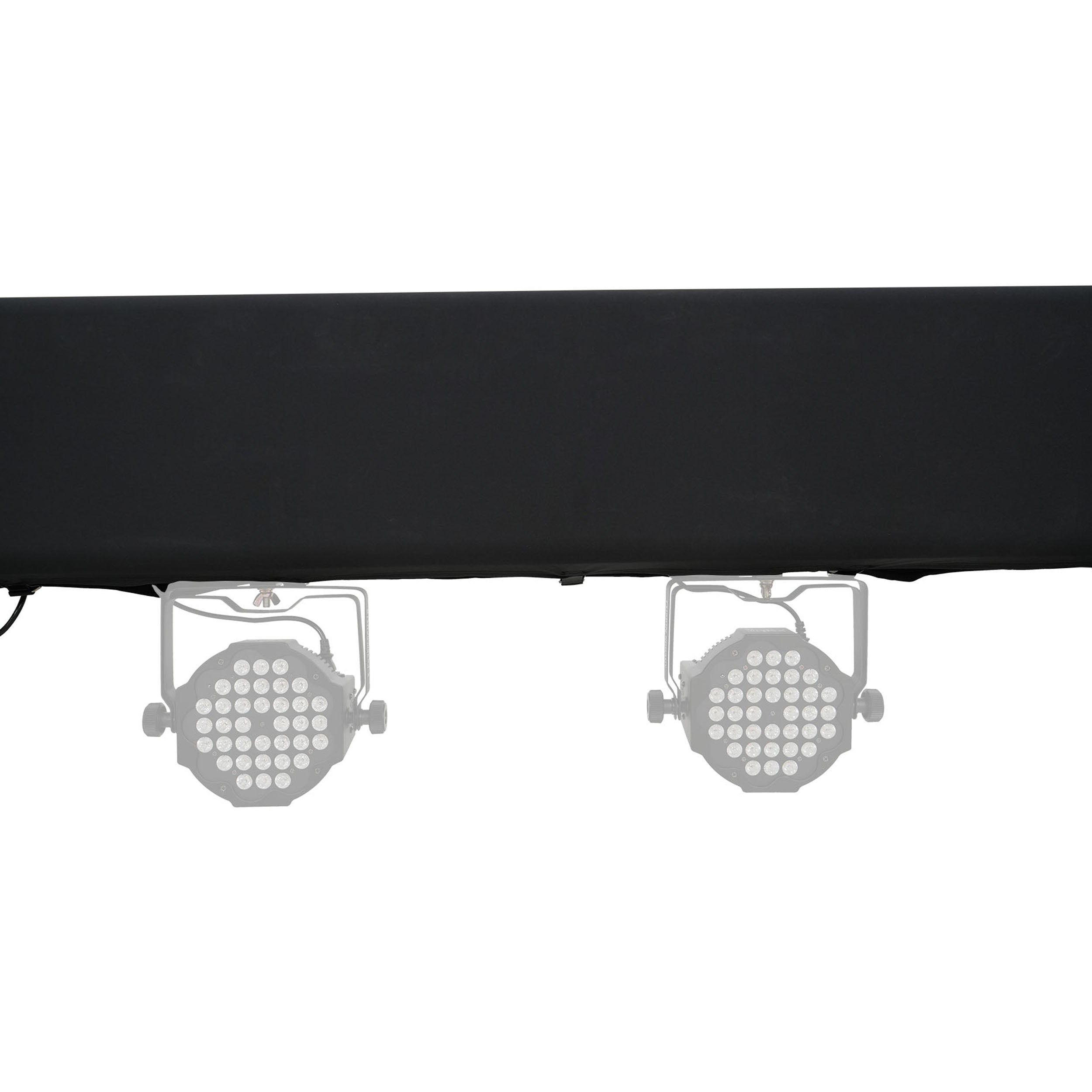 Pair 8.20 FT 2.50M Box Truss 3 Side Black Scrim Cover incl. Bag