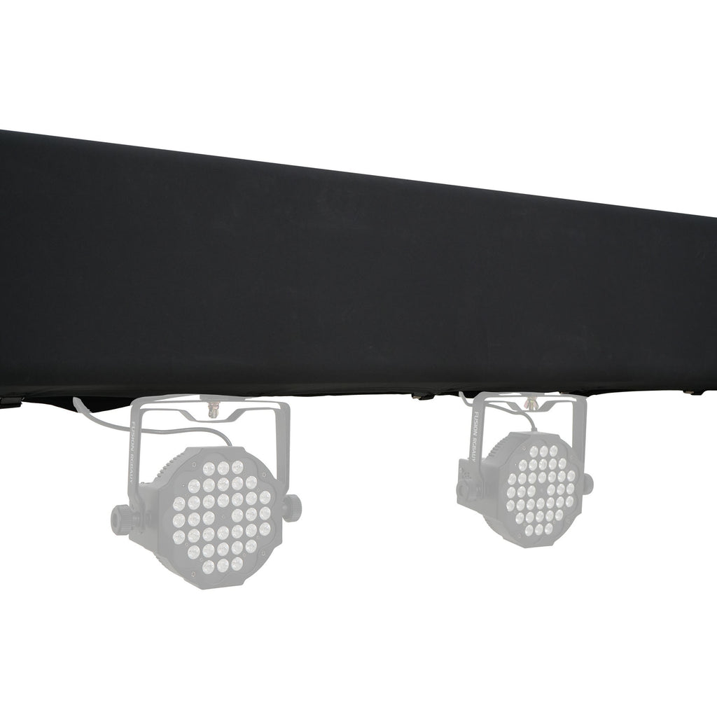 Pair 6.56 FT 2.00M Box Truss 3 Side Black Scrim Cover incl. Bag