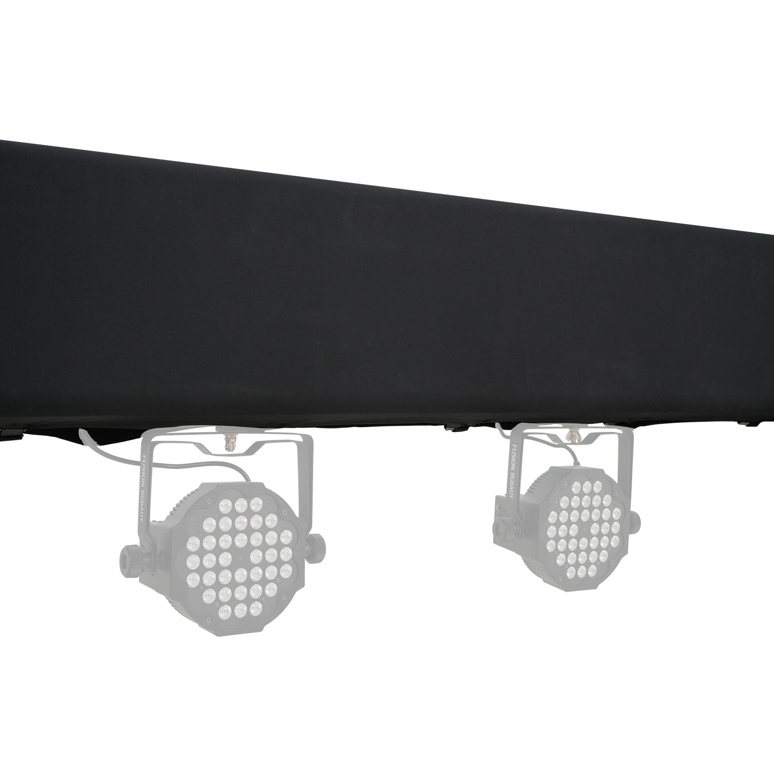 Pair 6.56 FT 2.00M Box Truss 3 Side Black Scrim Cover incl. Bag