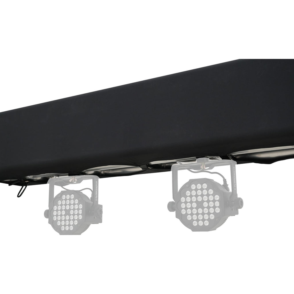 Pair 6.56 FT 2.00M Box Truss 3 Side Black Scrim Cover incl. Bag