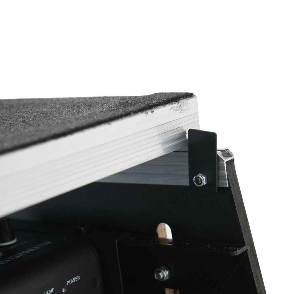13U Top Mixer 6U Front Rack Combo Flight Case with Removable Sliding Laptop Shelf