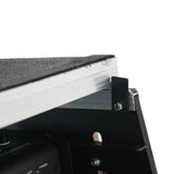 13U Top Mixer 6U Front Rack Combo Flight Case with Removable Sliding Laptop Shelf