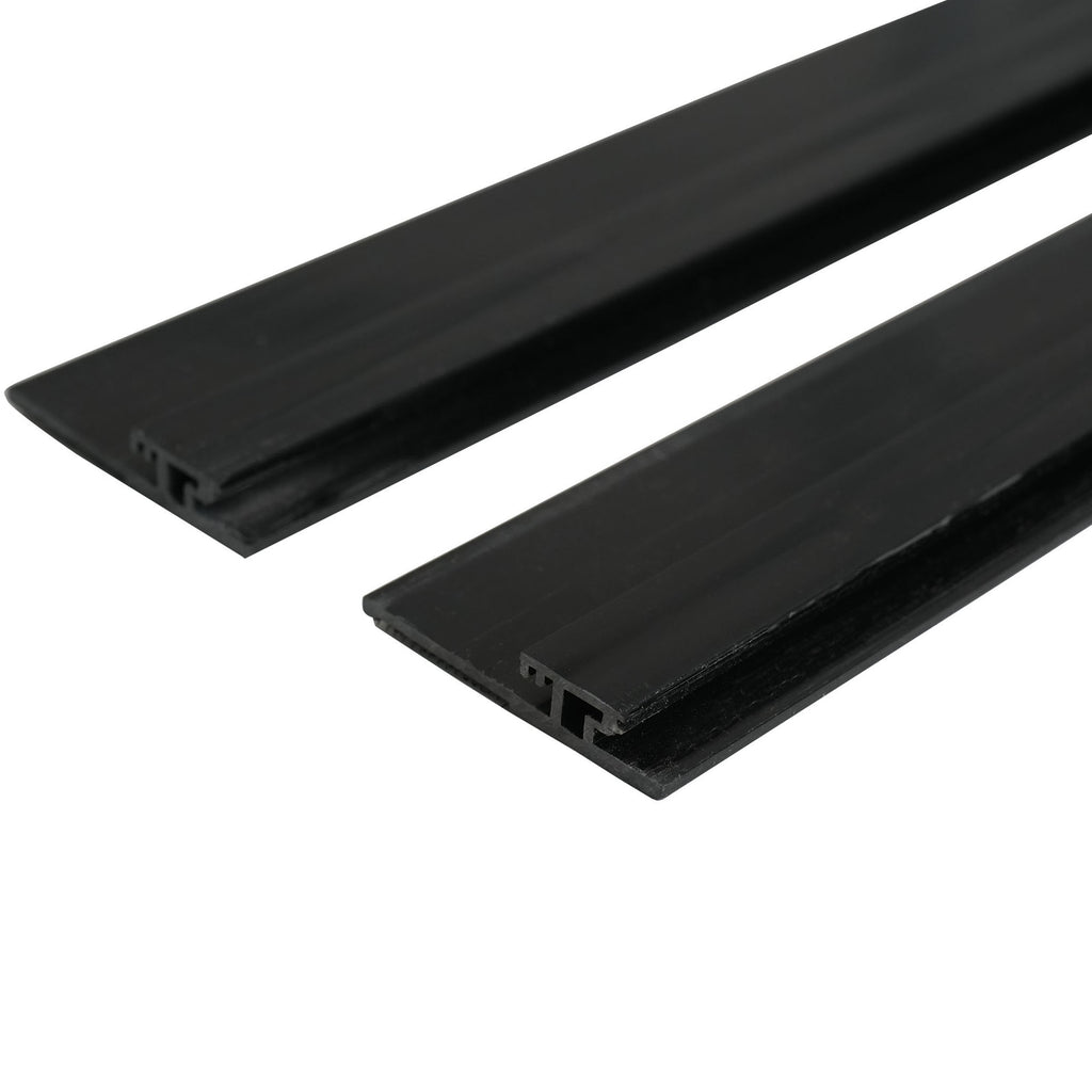 Stage Skirt Hook Profile Bar with Integrated Hook-and-Loop Strip – 2ft Sliding Mount (4 Pack)