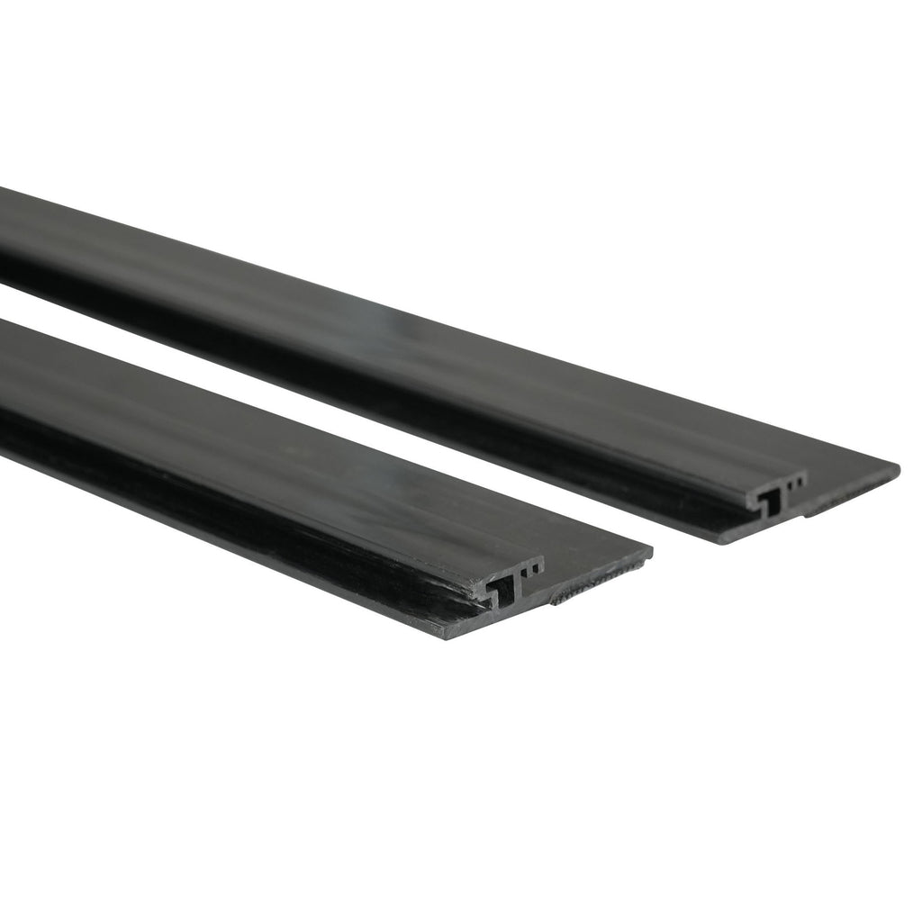 Stage Skirt Hook Profile Bar with Integrated Hook-and-Loop Strip – 2ft Sliding Mount (4 Pack)